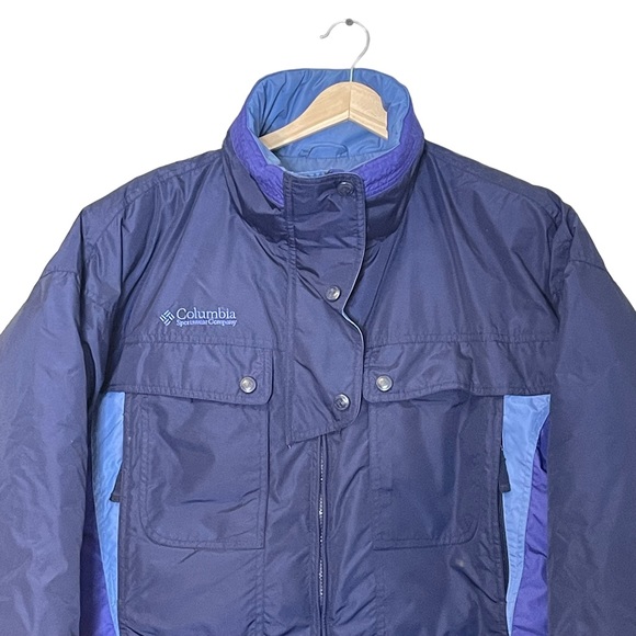 Columbia Womens Down Filled Puffer Ski Jacket Size M Athleisure Blue - Picture 4 of 15